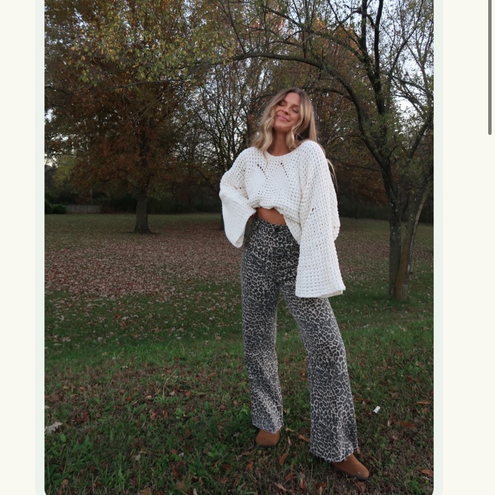 Carmel Leopard Straight Leg Pant
